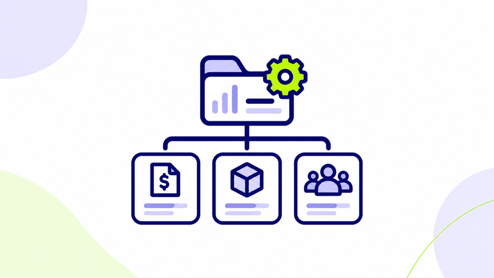 Ilustración sobre cómo estructurar administración en una distribuidora que está creciendo