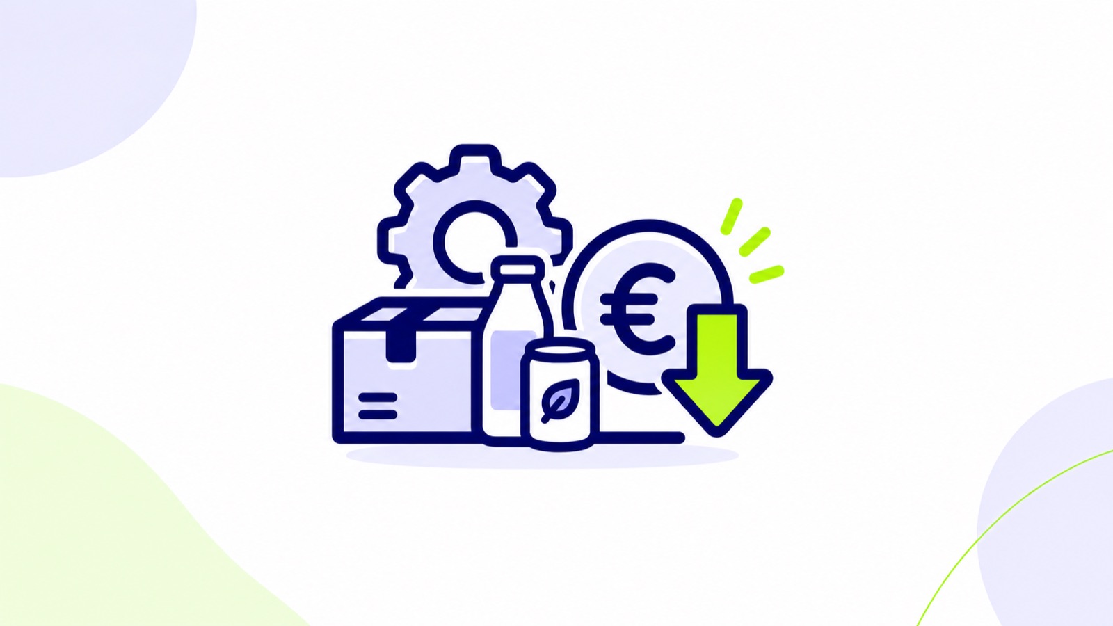 Ilustración sobre cómo reducir costes operativos en una distribuidora de alimentación sin empeorar el servicio